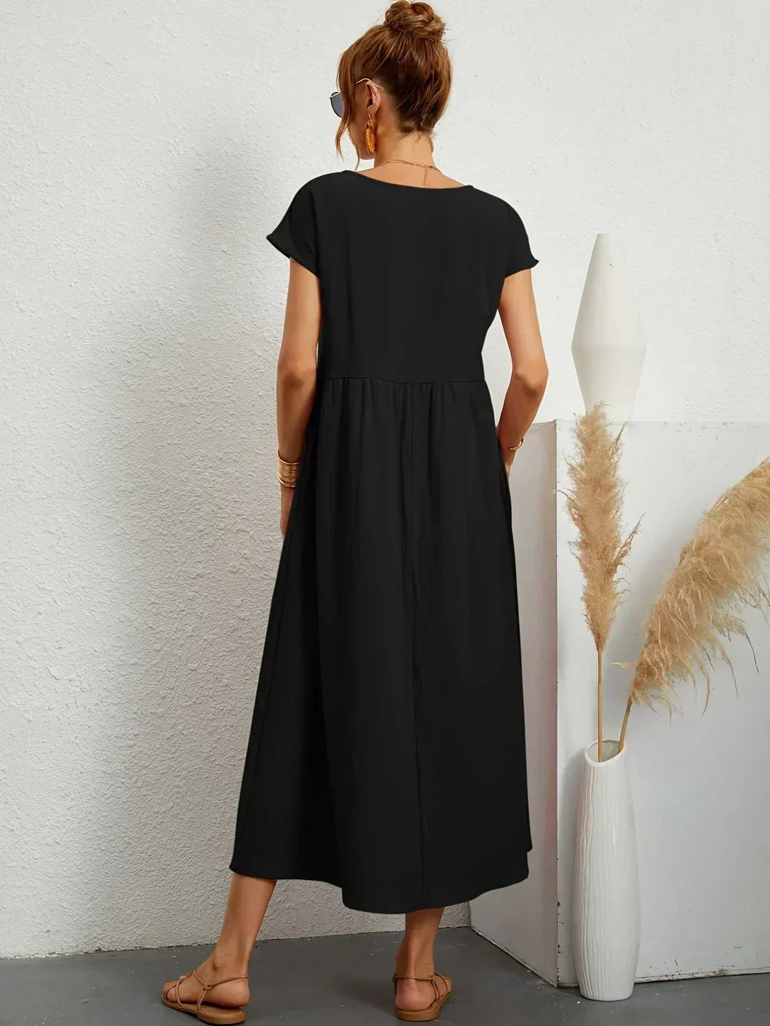 Maia | Vestido Midi Branco Leve e Fresco