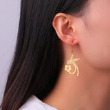 Boucles d'oreilles en acier inoxydable Esprit Colibri