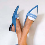 Jacqueline | Mocassins Slingback Azul Suave