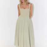 Solange | Vestido Midi Clássico