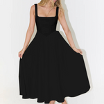 Solange | Vestido Midi Clássico