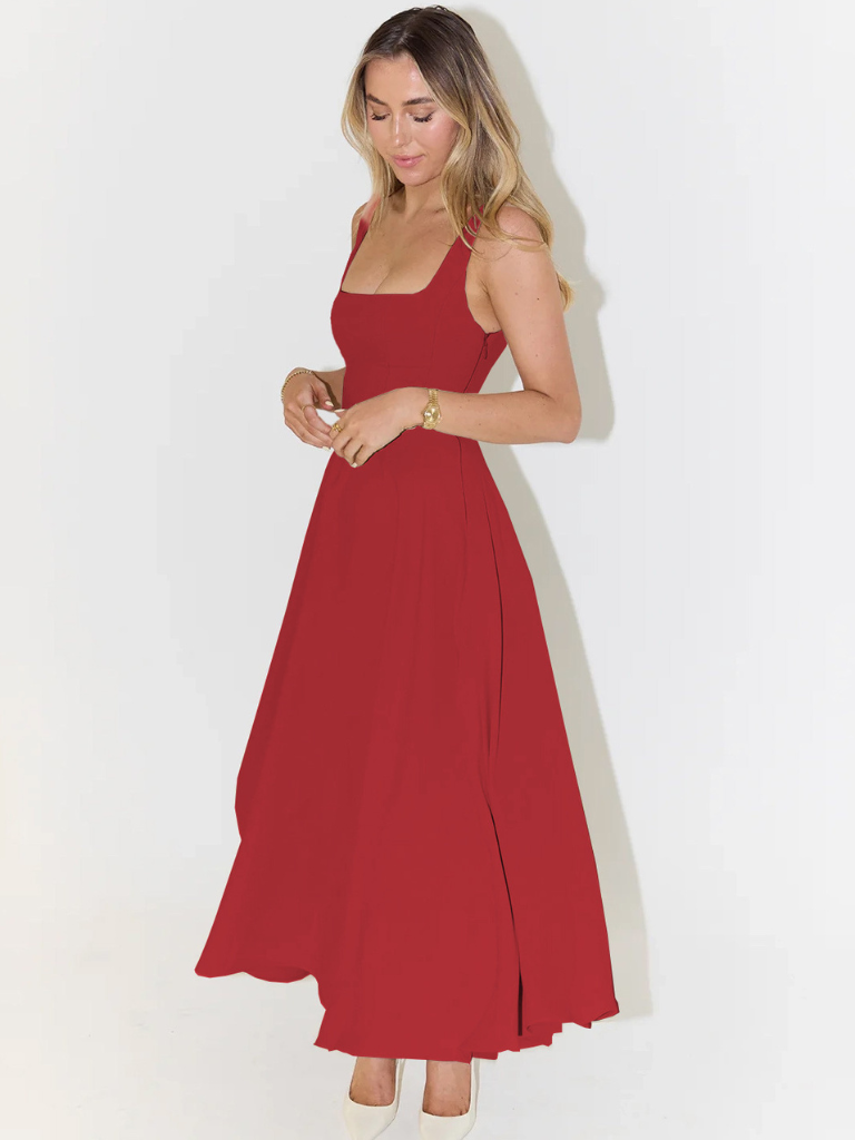 Solange | Vestido Midi Clássico