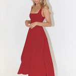 Solange | Vestido Midi Clássico