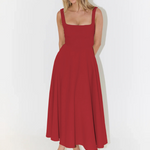Solange | Vestido Midi Clássico