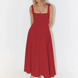 Solange | Vestido Midi Clássico