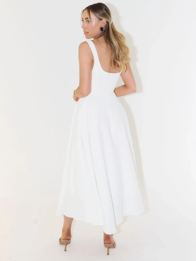 Solange | Vestido Midi Clássico