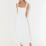 Solange | Vestido Midi Clássico