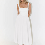 Solange | Vestido Midi Clássico