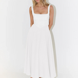Solange | Vestido Midi Clássico