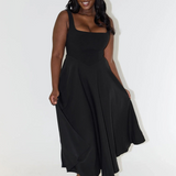 Solange | Vestido Midi Clássico