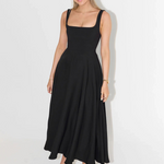 Solange | Vestido Midi Clássico