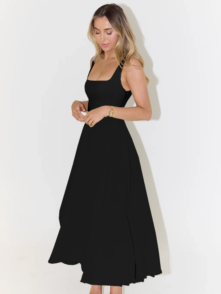 Solange | Vestido Midi Clássico