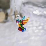 Parure Colibri Élise – Collier et boucles d’oreilles