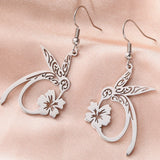 Boucles d'oreilles en acier inoxydable Esprit Colibri