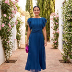 Eunice | Vestido Midi com Laço à Frente