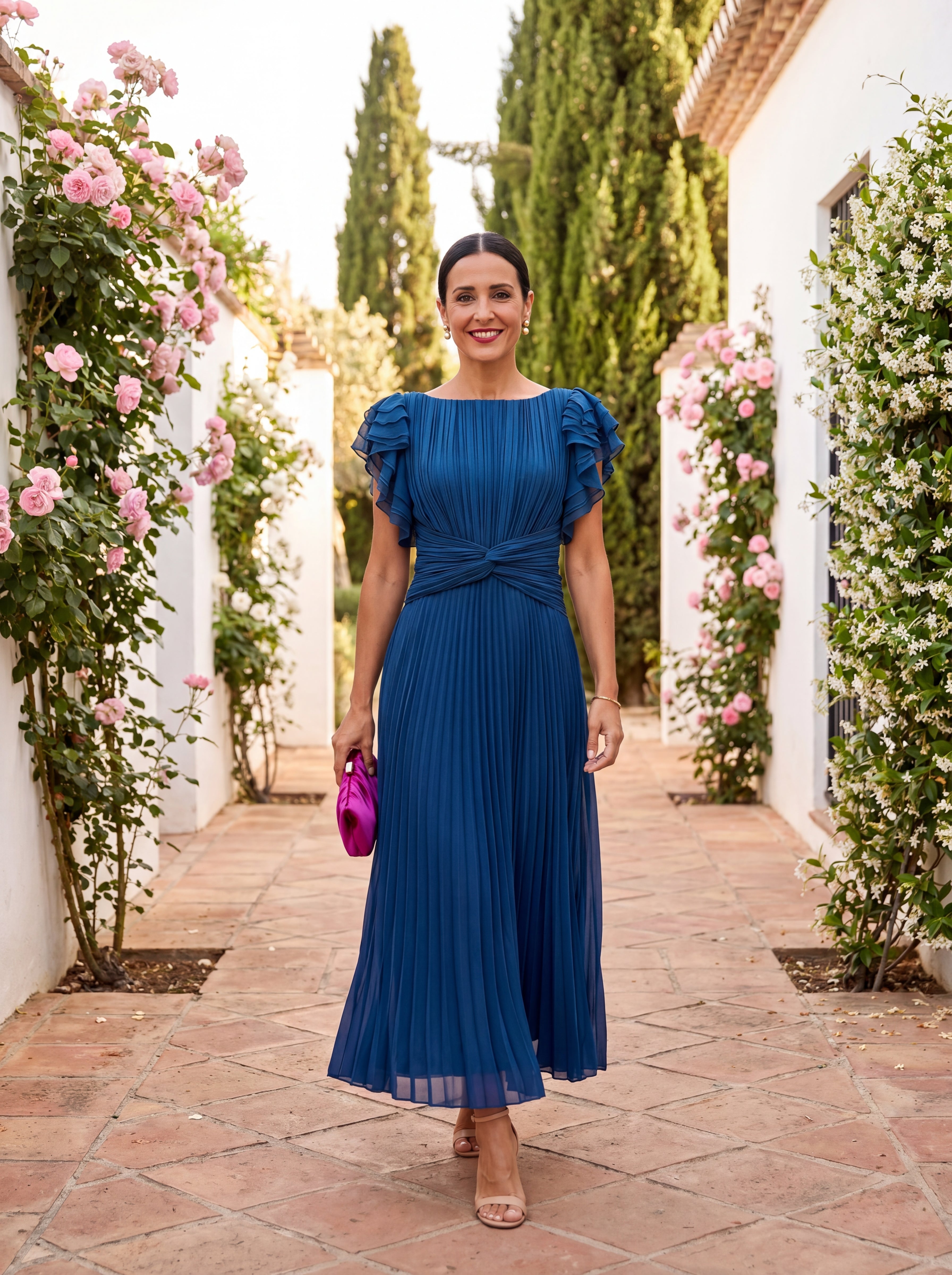 Eunice | Vestido Midi com Laço à Frente