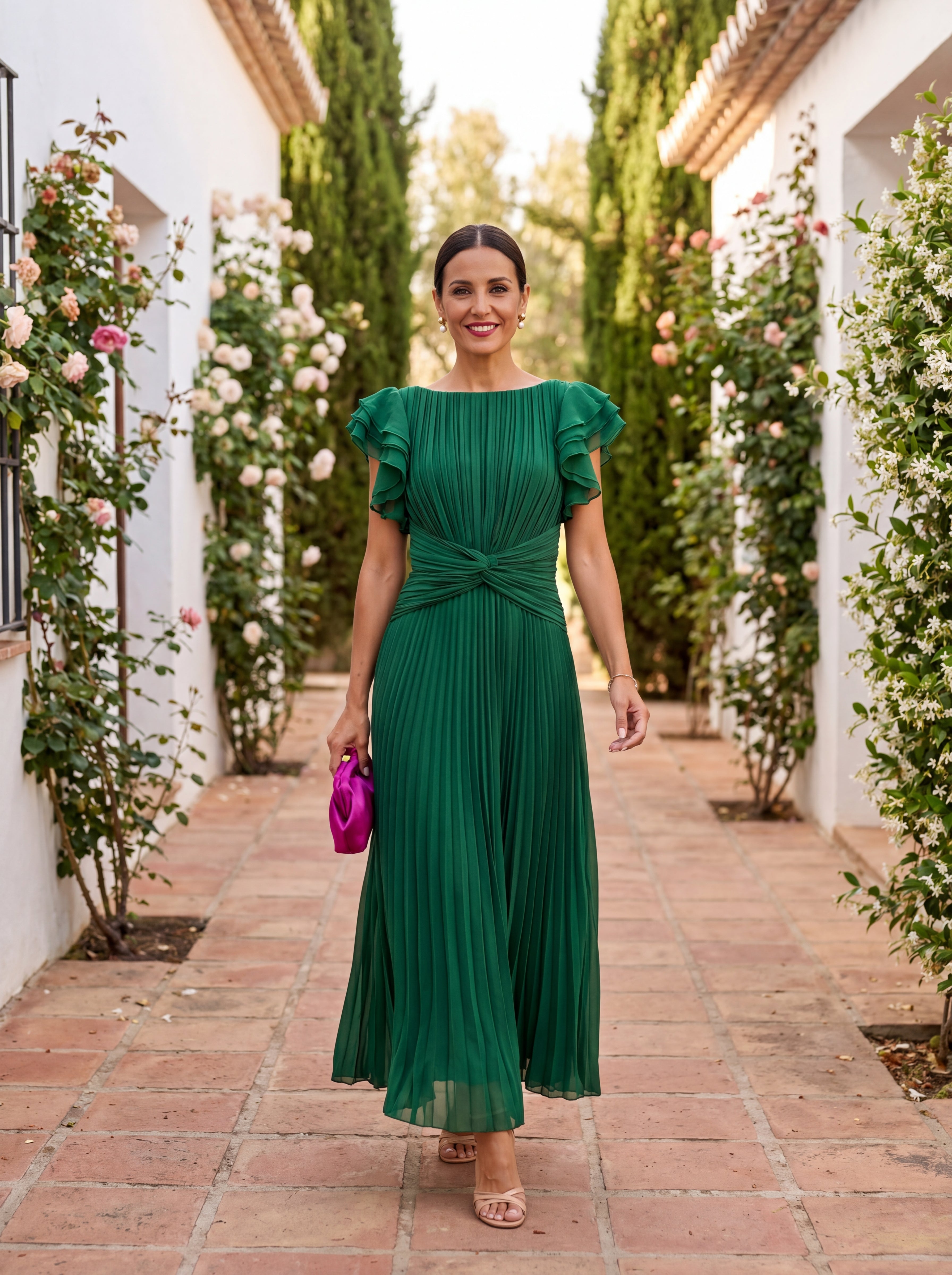 Eunice | Vestido Midi com Laço à Frente