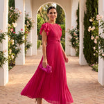 Eunice | Vestido Midi com Laço à Frente