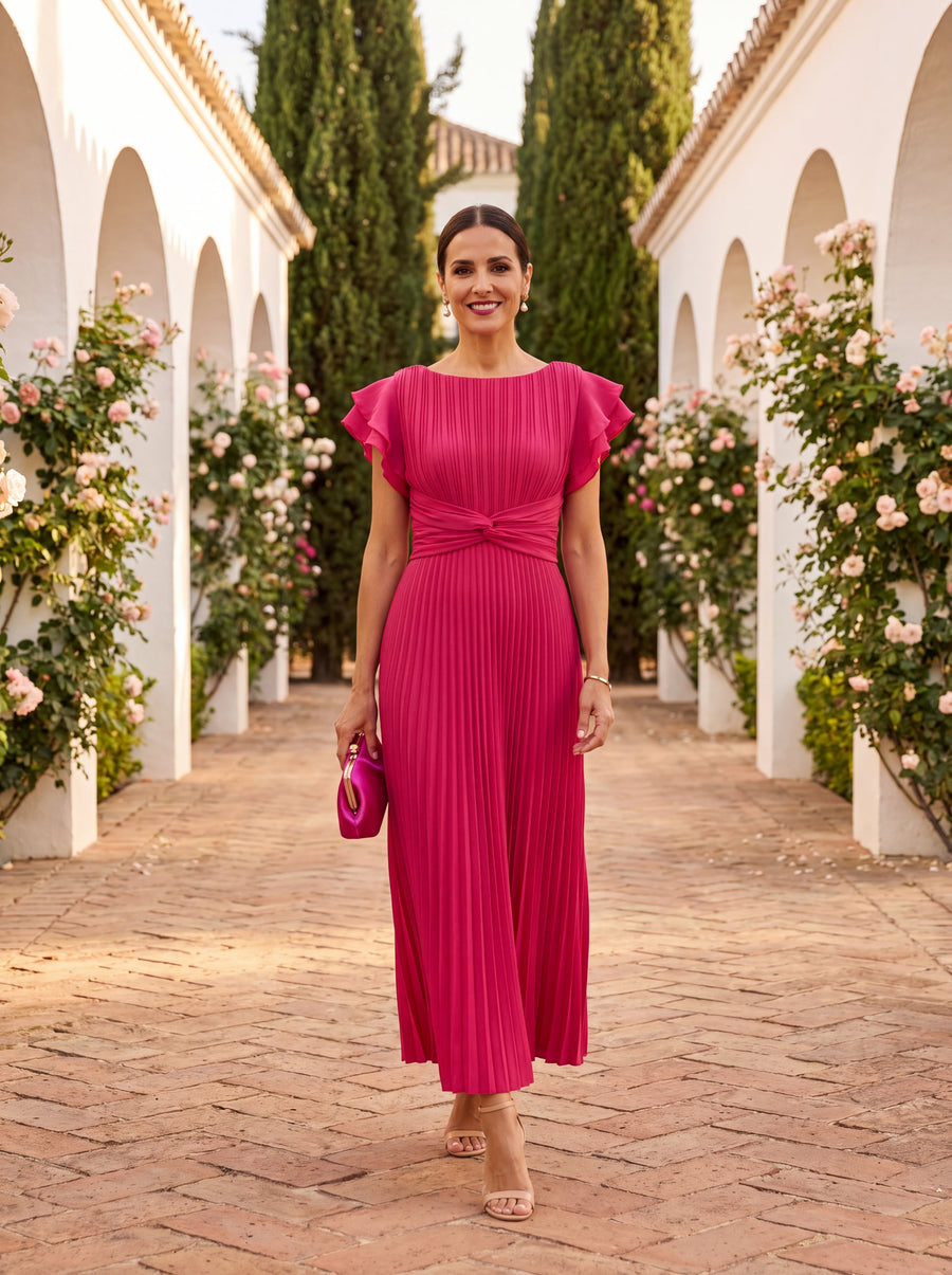 Eunice | Vestido Midi com Laço à Frente