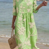 Antónia™ | Vestido Midi Estampado