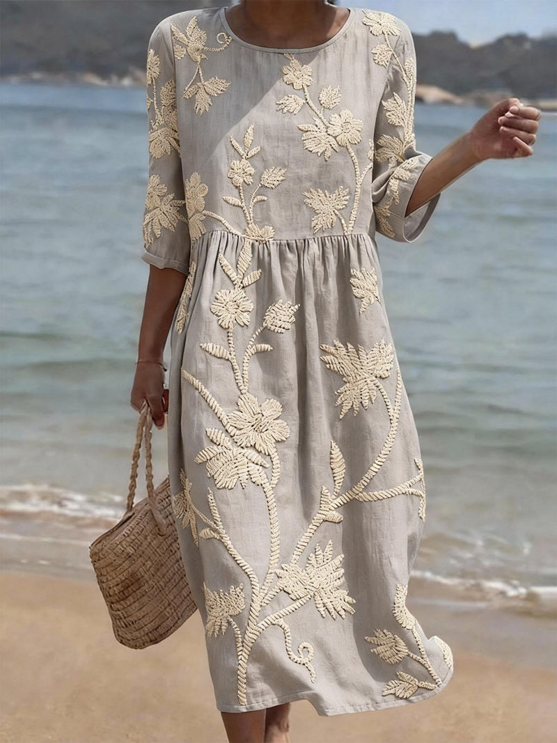Rosário™ | Vestido Midi Estampado