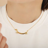 Collier teckel doré