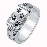 Bague inspirée des colliers pour chiens : mignonne et élégante