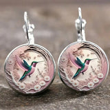 Collier pendentif dôme en verre Colibri