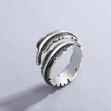 Plume d'ange - Bague commémorative ajustable