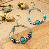 Pulseira Turquesa Prata Antiga