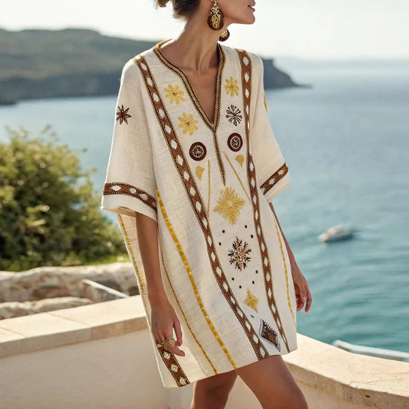 Alma - Vestido de Praia Elegante e Confortável