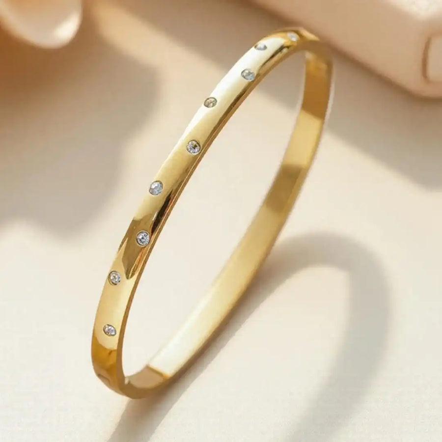 Pulseira de Zircónias Dourada
