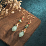 Brincos Flor de Jade
