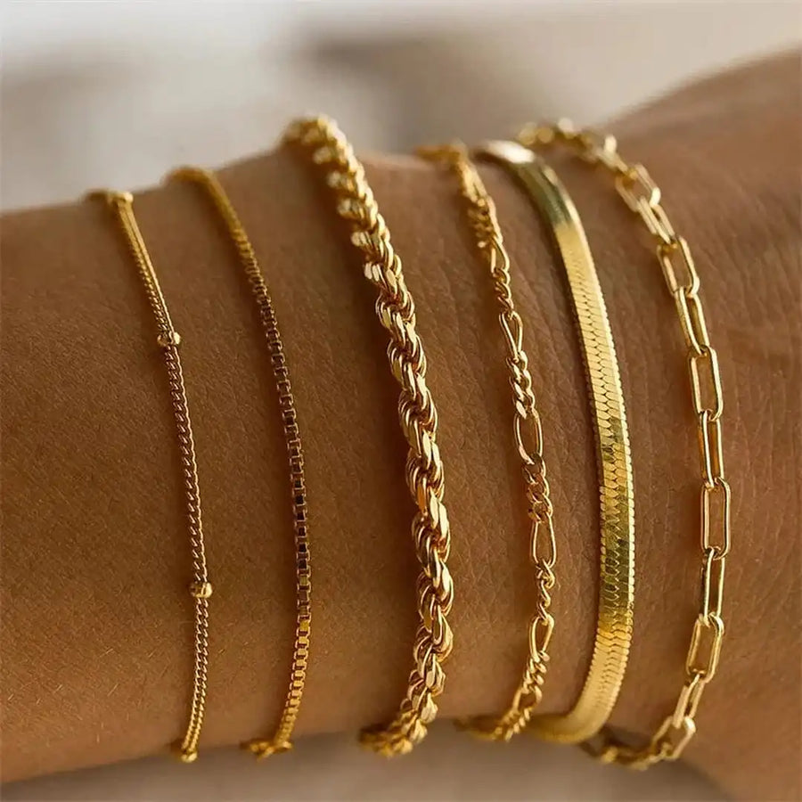 Conjunto de Pulseiras Elo Cubano