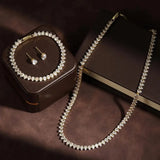 Conjunto de Noiva Zircónias Redondas