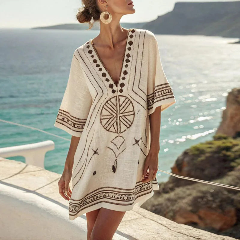 Marilia - Vestido de Praia Elegante e Leve