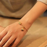 Pulseira Flor de Lótus Turquesa
