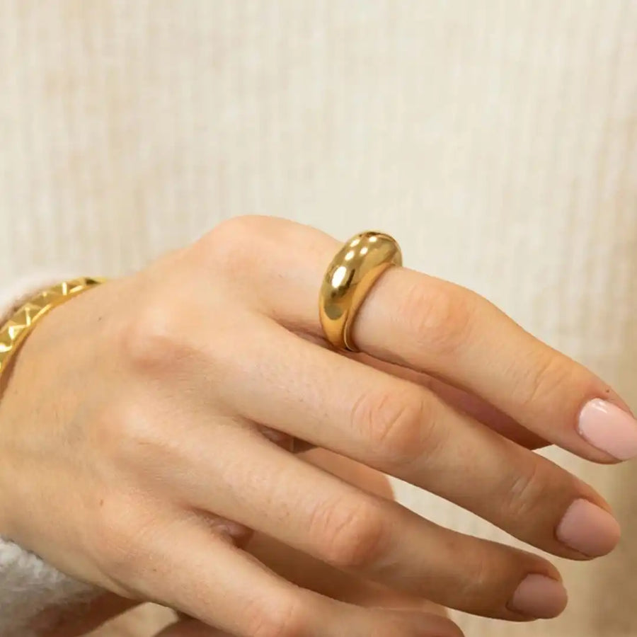 Anel Arco Dourado