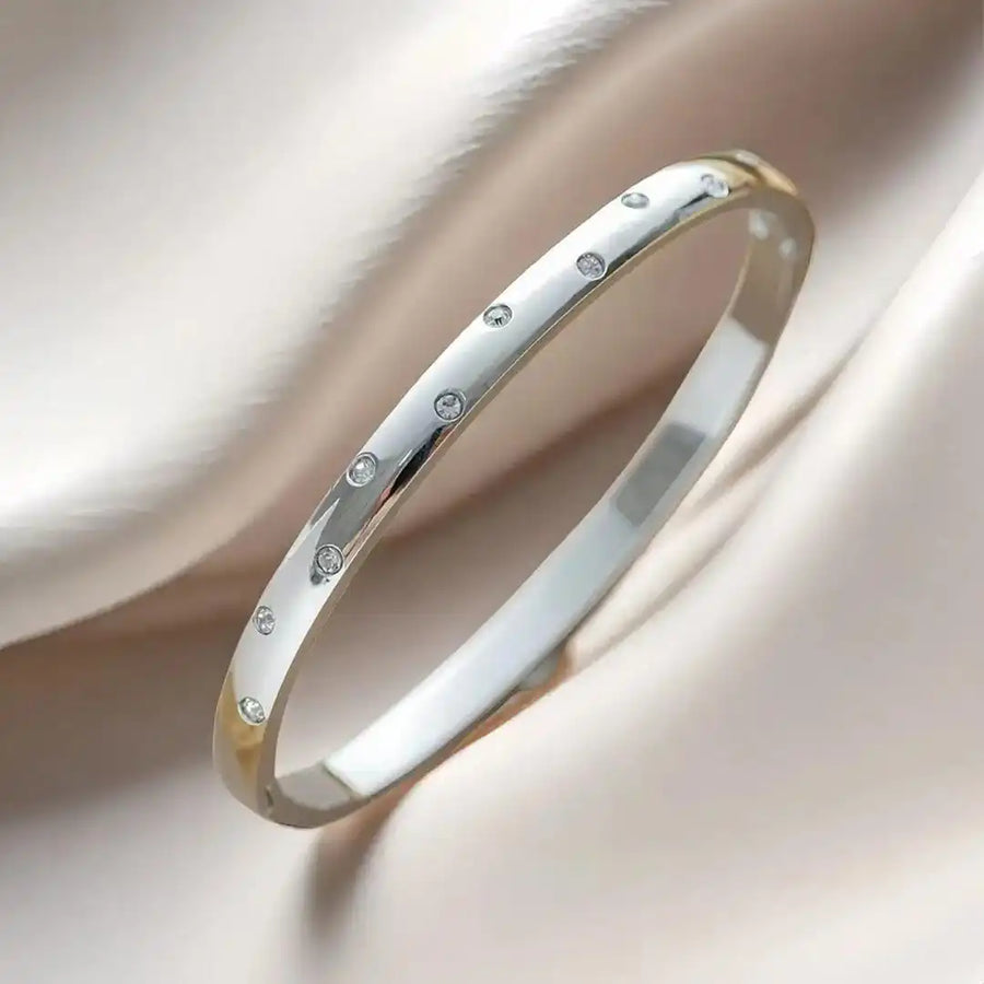 Pulseira de Zircónias Dourada