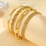 Conjunto de Pulseiras Finas com Pérolas