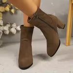 Sebastiana | Botins Camel em Camurça