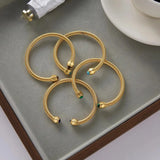 Pulseira Ajustável Pedra Dourada