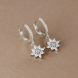 Brincos Pendentes Floco de Neve