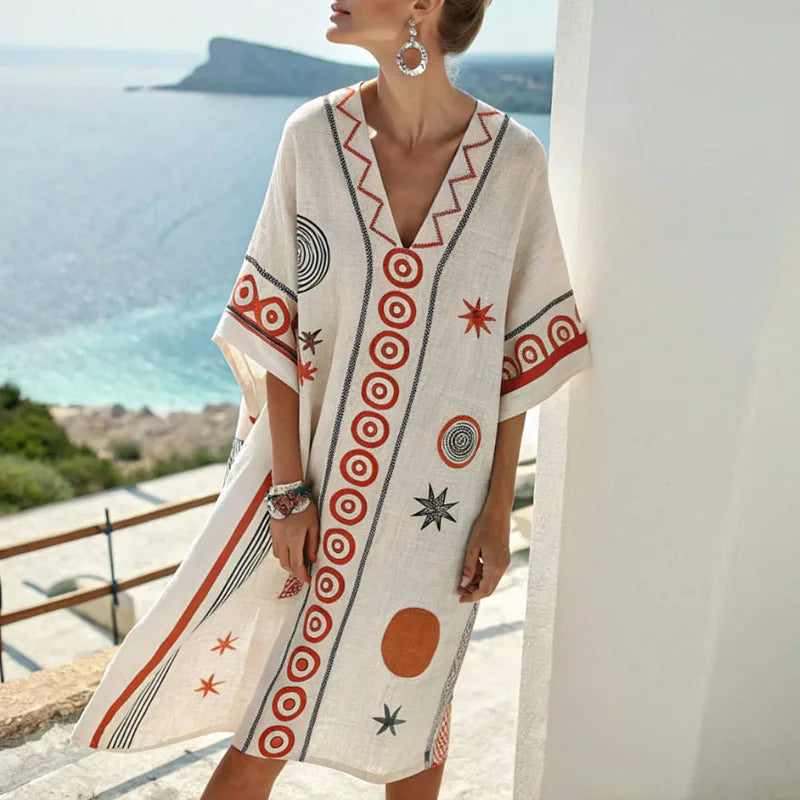 Eva - Vestido de Praia Elegante