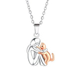Collier pendentif Câlin de chat