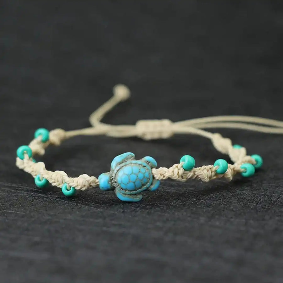 Pulseira Corda Tartaruga Boémia