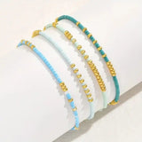 Conjunto de Pulseiras Turquesa Boémio