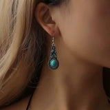 Conjunto Colar e Brincos Turquesa