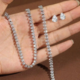 Conjunto de Noiva Zircónias Redondas