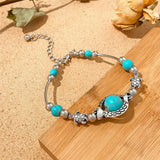 Pulseira Turquesa Prata Antiga